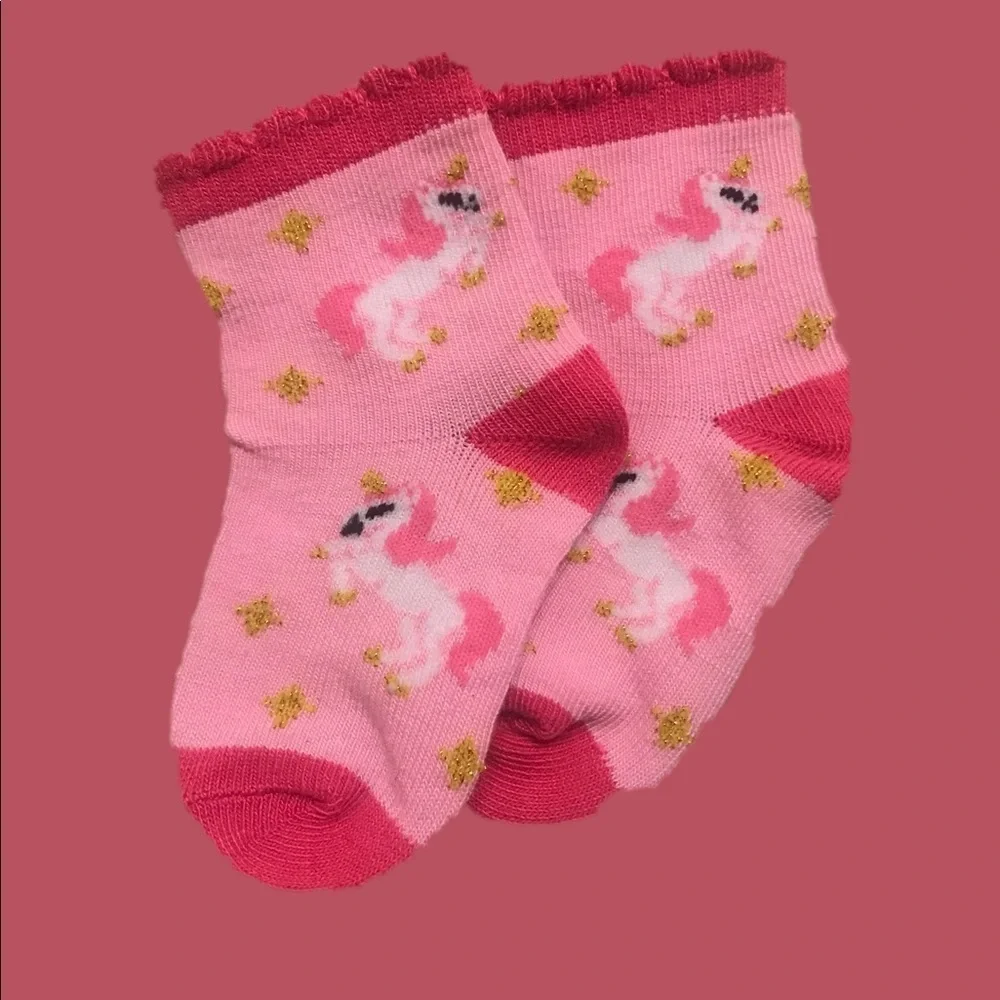 Adorable Baby Girl Unicorn Socks